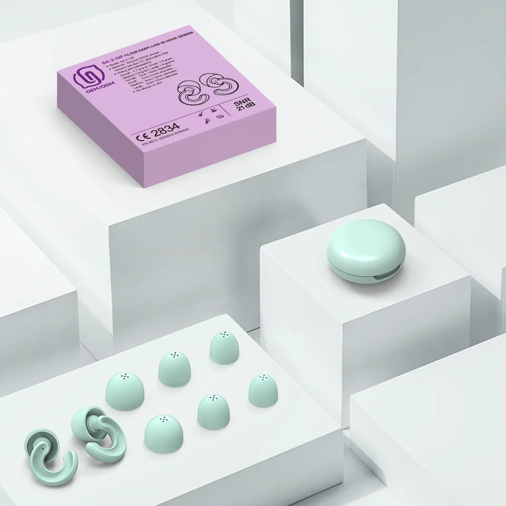 SA-2-18F Soft Silicone Sleep Earplugs (SNR 21 dB)