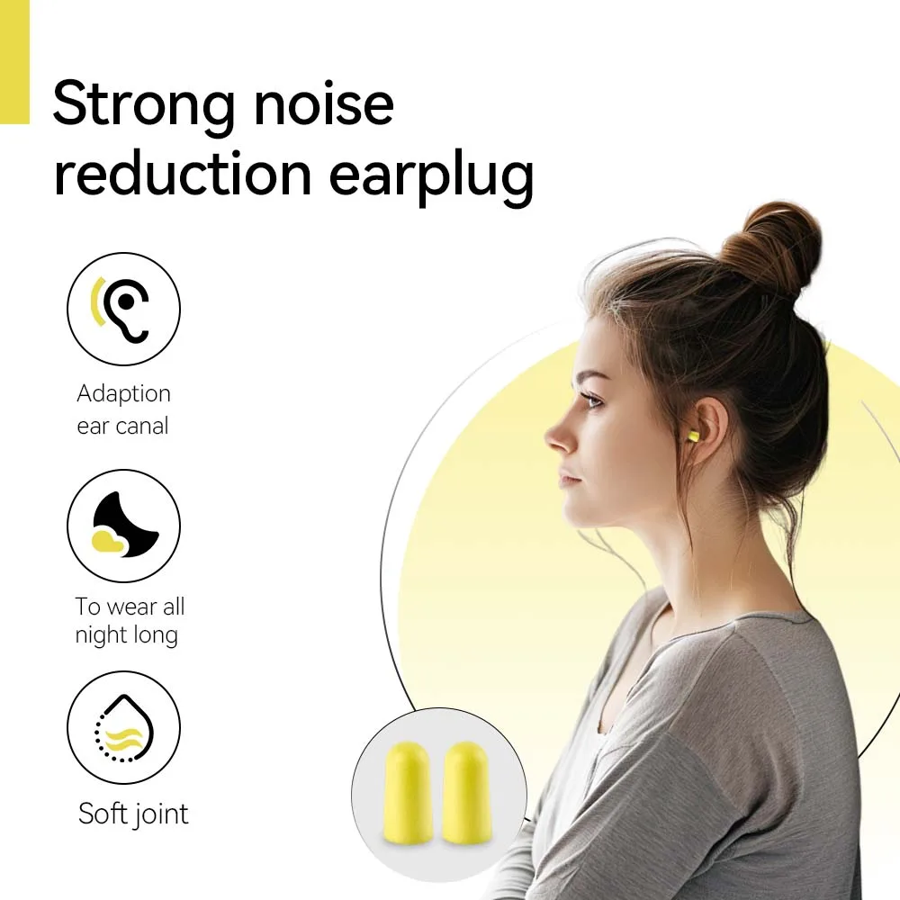 SA-7-5 Bullet-Shape Foam Earplugs (SNR 38 dB)