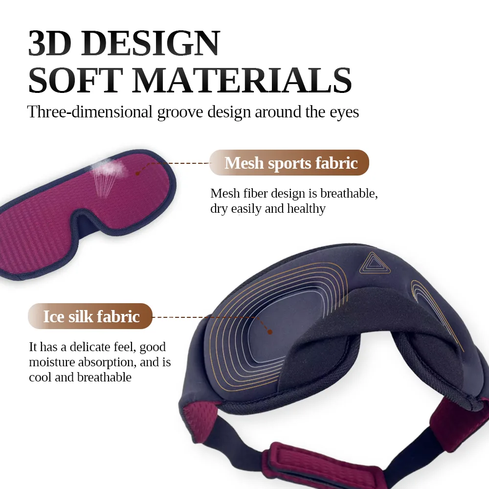 EM2005 Textured Mesh Sleep Eye Mask